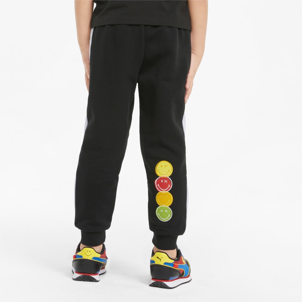 Изображение Puma Детские штаны PUMA x SMILEYWORLD T7 Kids' Track Pants #2: Puma Black