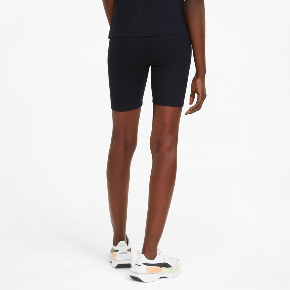 Зображення Puma Велосипедки Classics Ribbed Women's Short Leggings #2: Puma Black