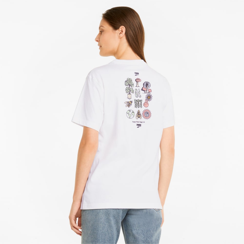 Изображение Puma Футболка Downtown Relaxed Graphic Women's Tee #2: Puma White