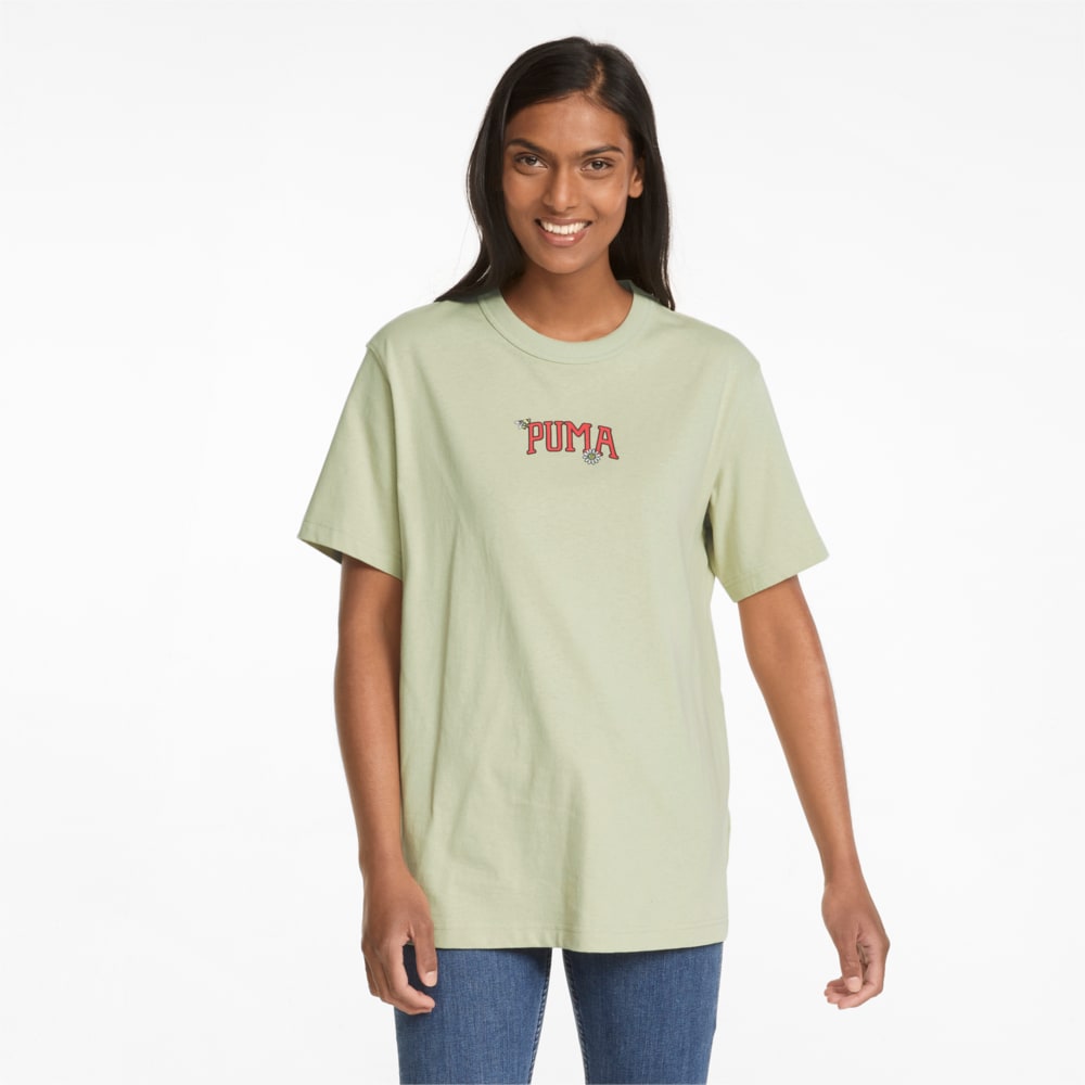 Изображение Puma Футболка Downtown Relaxed Graphic Women's Tee #1