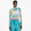 Image PUMA Camiseta Crystal Galaxy Printed Long Sleeve Fitted Feminina #1