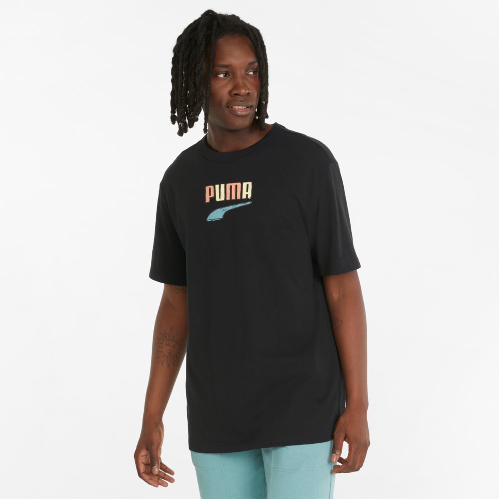 Изображение Puma Футболка Downtown Logo Crew Neck Men's Tee #1: Puma Black