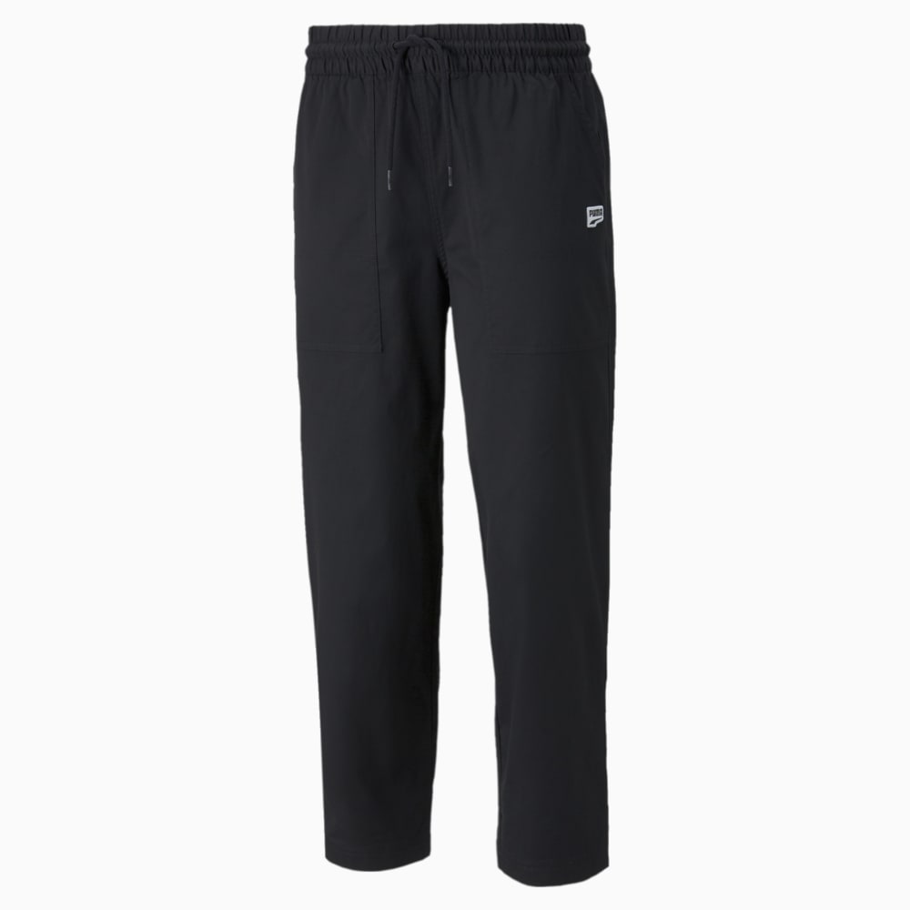 Зображення Puma Штани Downtown Twill Tapered Men's Pants #1: Puma Black