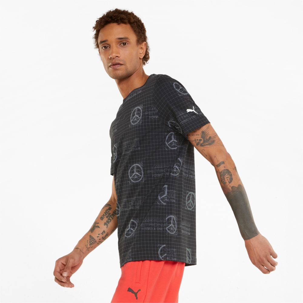 Зображення Puma Футболка Mercedes F1 Printed Logo Men's Tee #1: Puma Black