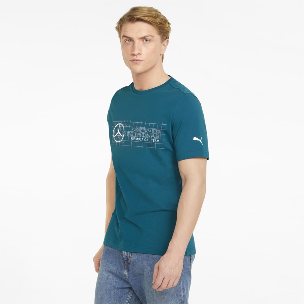 Изображение Puma Футболка Mercedes F1 Logo Men's Tee #1: blue coral