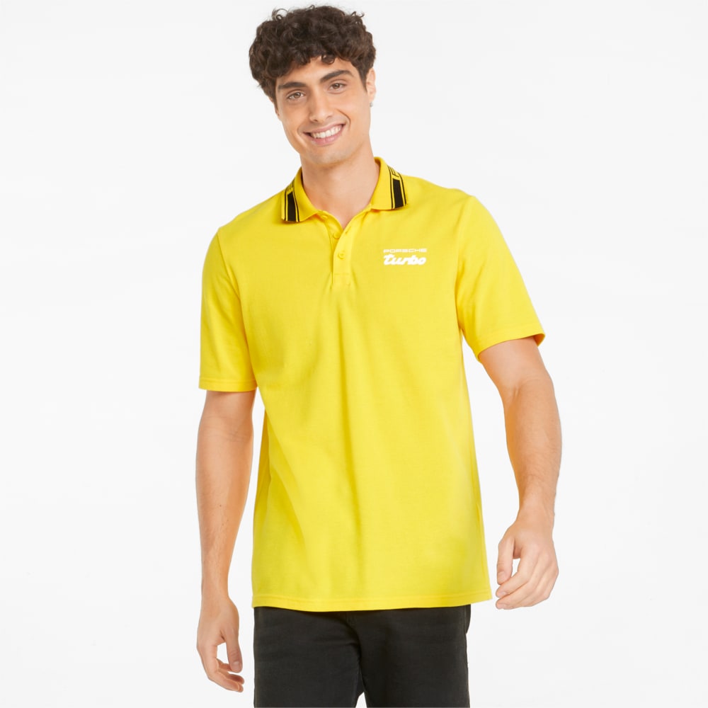 Зображення Puma Поло Porsche Legacy Men's Polo Shirt #1: Lemon Chrome