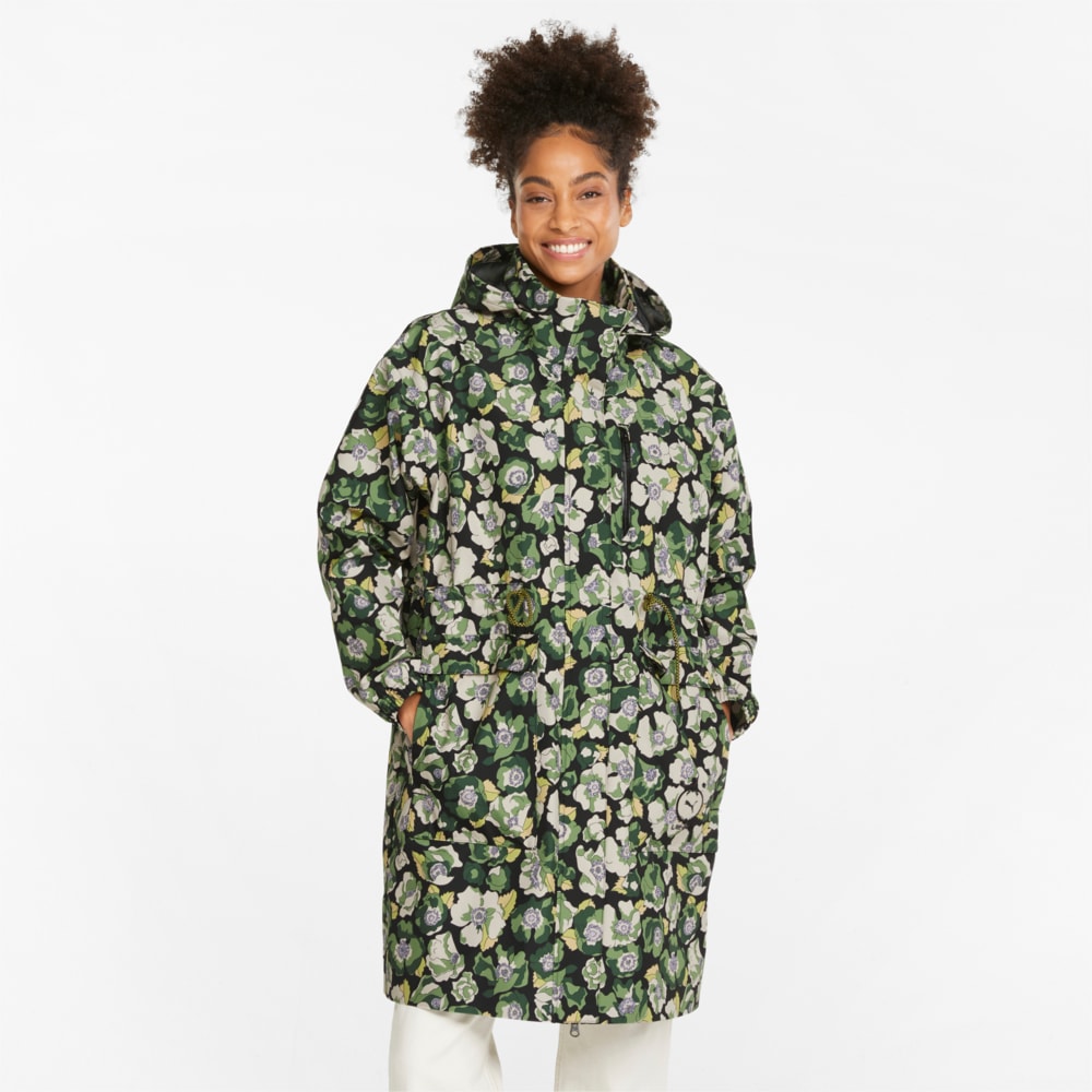 Изображение Puma Дождевик PUMA x LIBERTY Women's Rain Jacket #1: Puma Black-FLOWER AOP