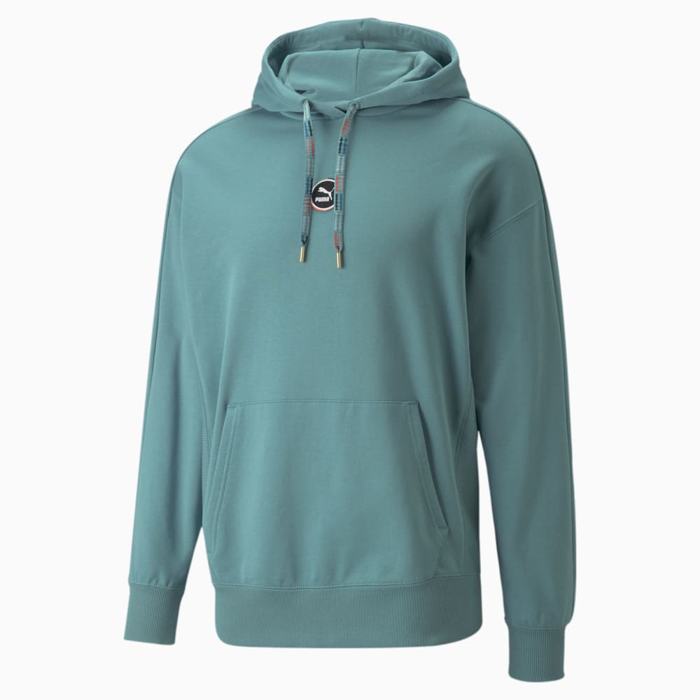 

PUMA - male - Толстовка T7 GO FOR Hoodie – Mineral Blue –, Синий