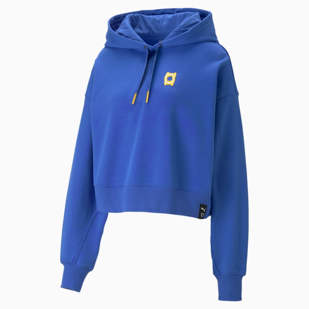 Изображение Puma Толстовка Pivot Cropped Women's Basketball Hoodie #1: Royal Sapphire