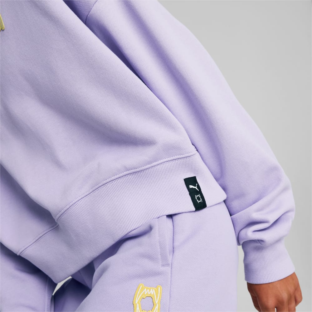 Imagen PUMA Polerón de basketball corto con capucha para mujer Pivot #2