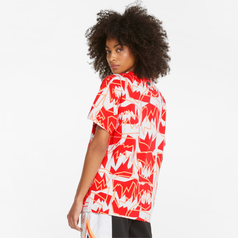 Изображение Puma Футболка Swish Printed Women's Basketball Tee #2