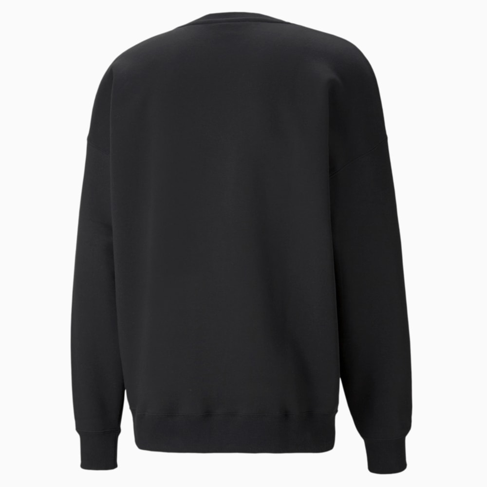 Зображення Puma Толстовка Classics Oversized Long Sleeve Crew Neck Men's Sweatshirt #2: Puma Black