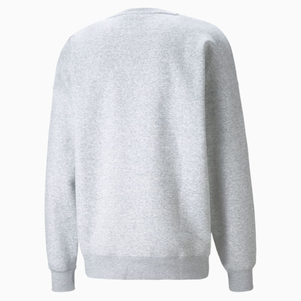 Зображення Puma Толстовка Classics Oversized Long Sleeve Crew Neck Men's Sweatshirt #2: light gray heather