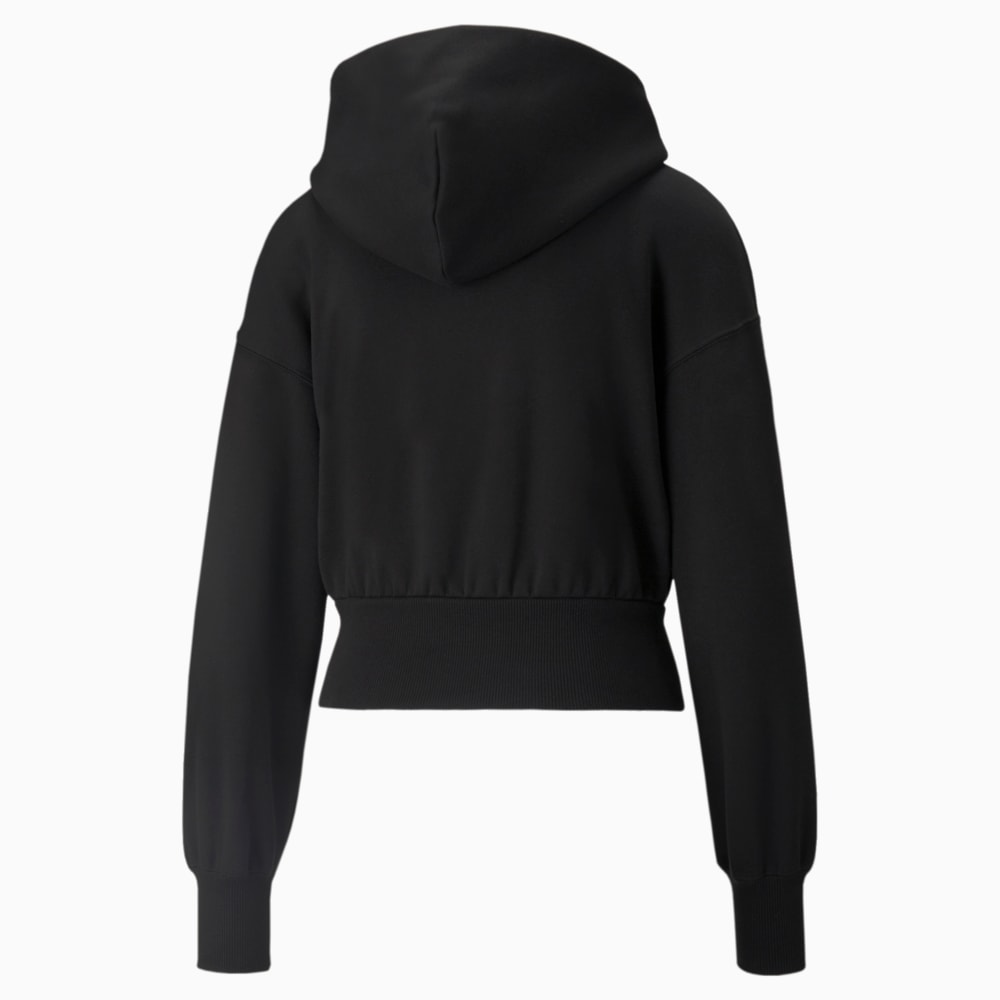 Зображення Puma Толстовка Classics Cropped Fleece Women's Hoodie #2: Puma Black