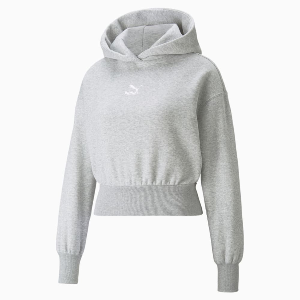 фото Толстовка classics cropped fleece women's hoodie puma