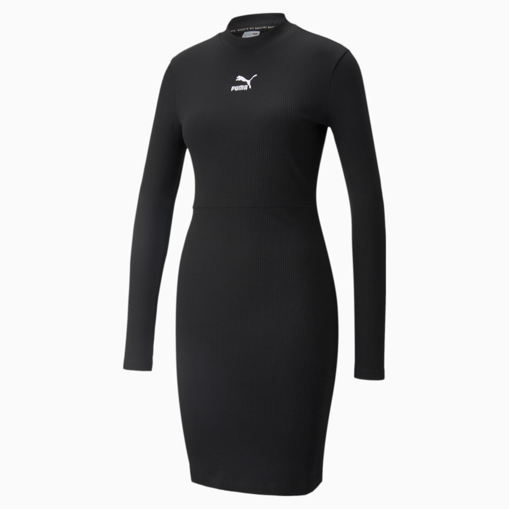 Платье Classics Ribbed Long Sleeve Women's Dress