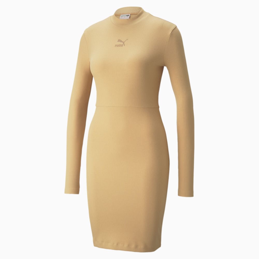 Платье Classics Ribbed Long Sleeve Women's Dress