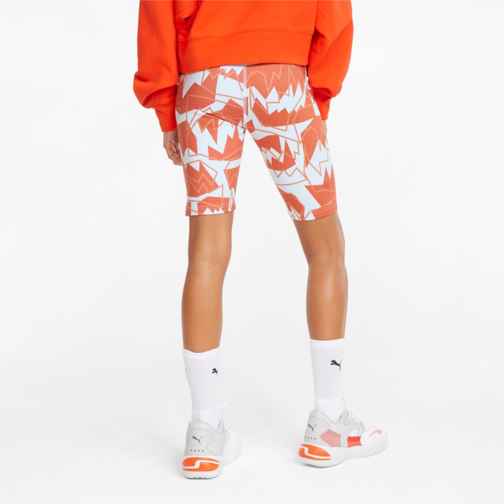 Изображение Puma Велосипедки Give Buckets Biker Printed Women's Basketball Shorts #2: Cherry Tomato