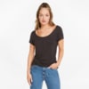 Image Puma Classics Scoop Neck Women's Tee #1