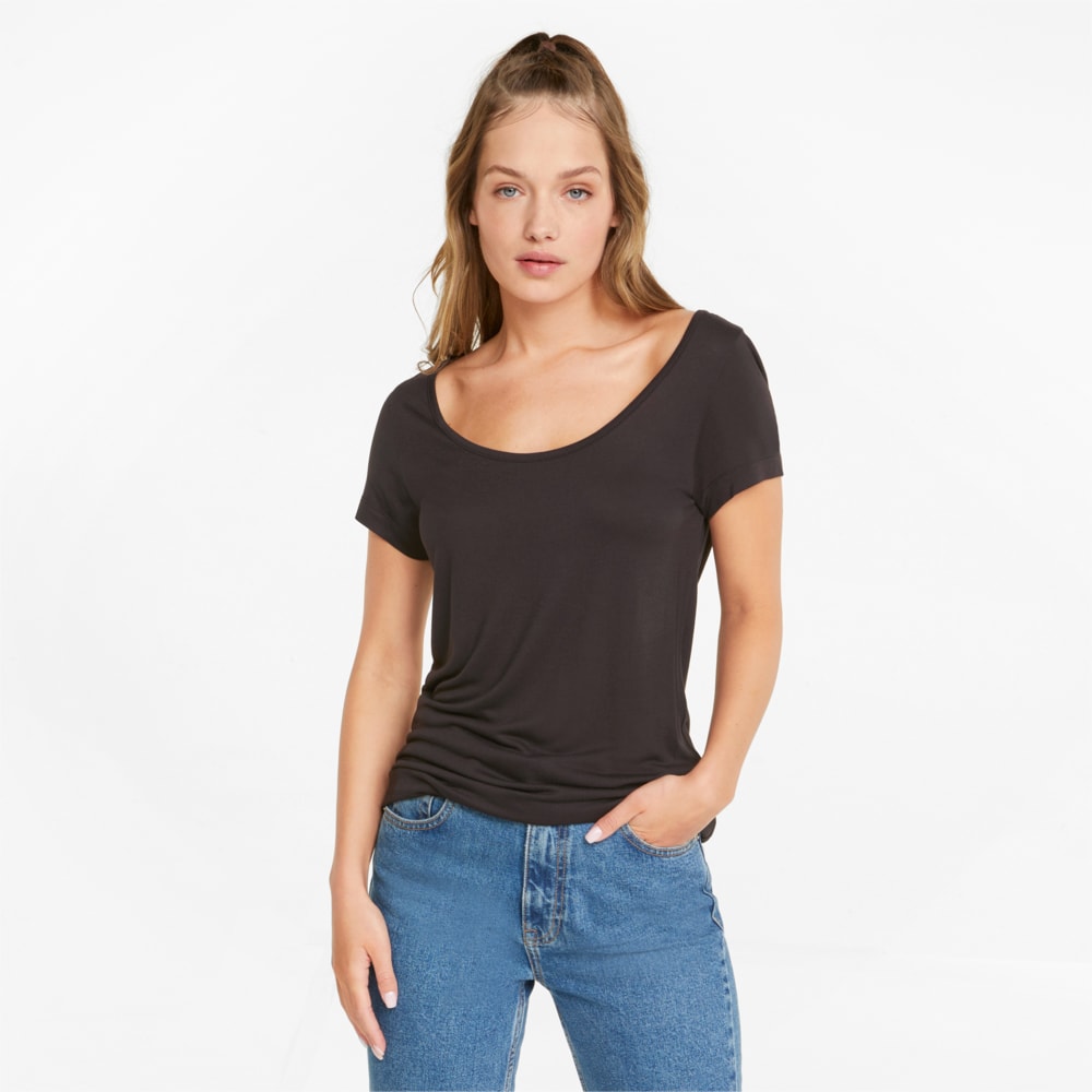 Image Puma Classics Scoop Neck Women's Tee #1