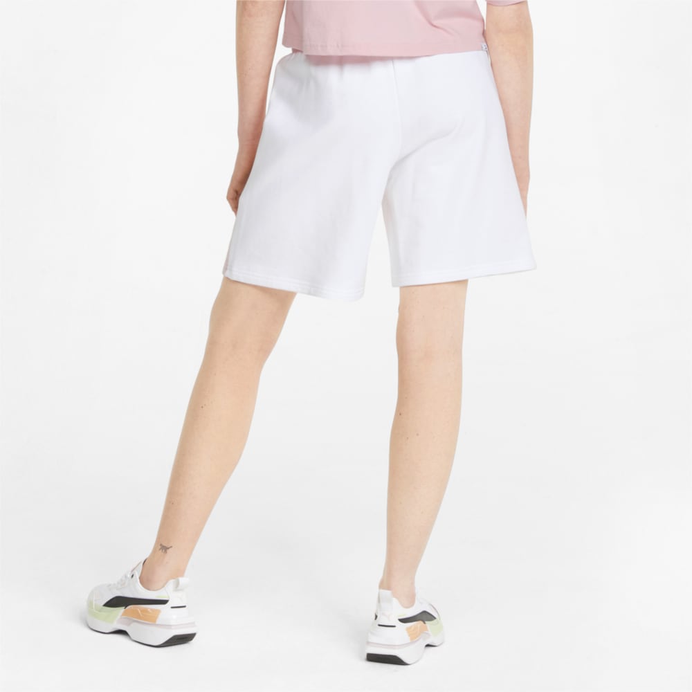 Изображение Puma Шорты Brand Love High-Waisted Women's Shorts #2: Puma White