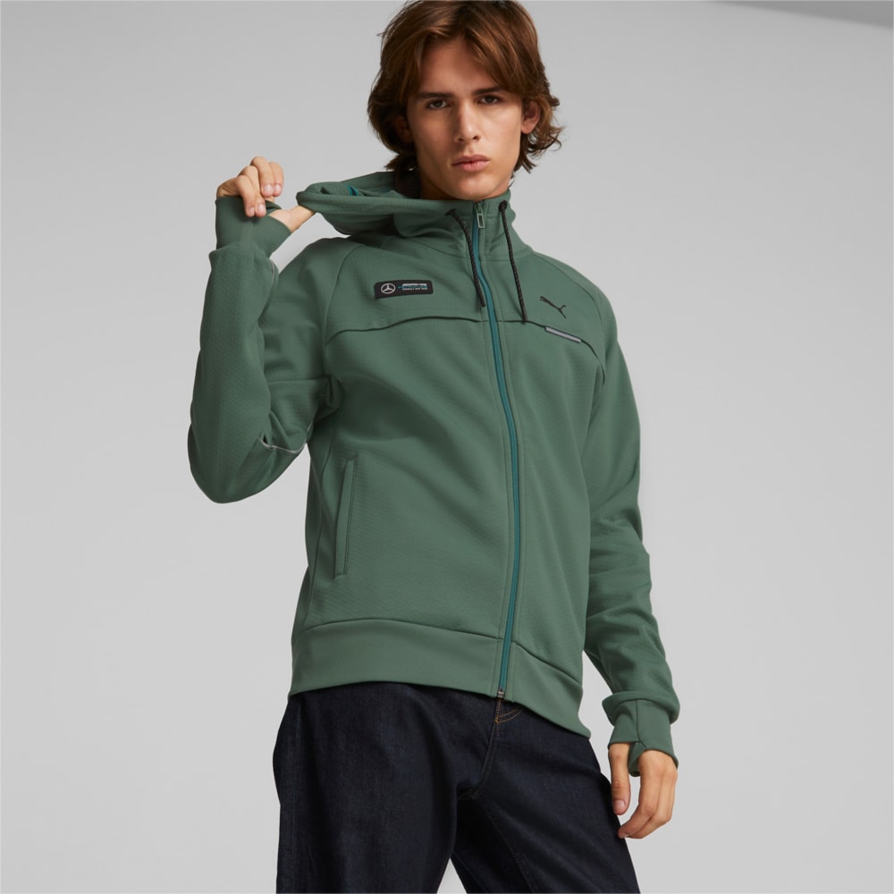 Зображення Puma Куртка Mercedes-AMG Petronas Motorsport Formula One Hooded Sweat Jacket Men #1: Deep Forest