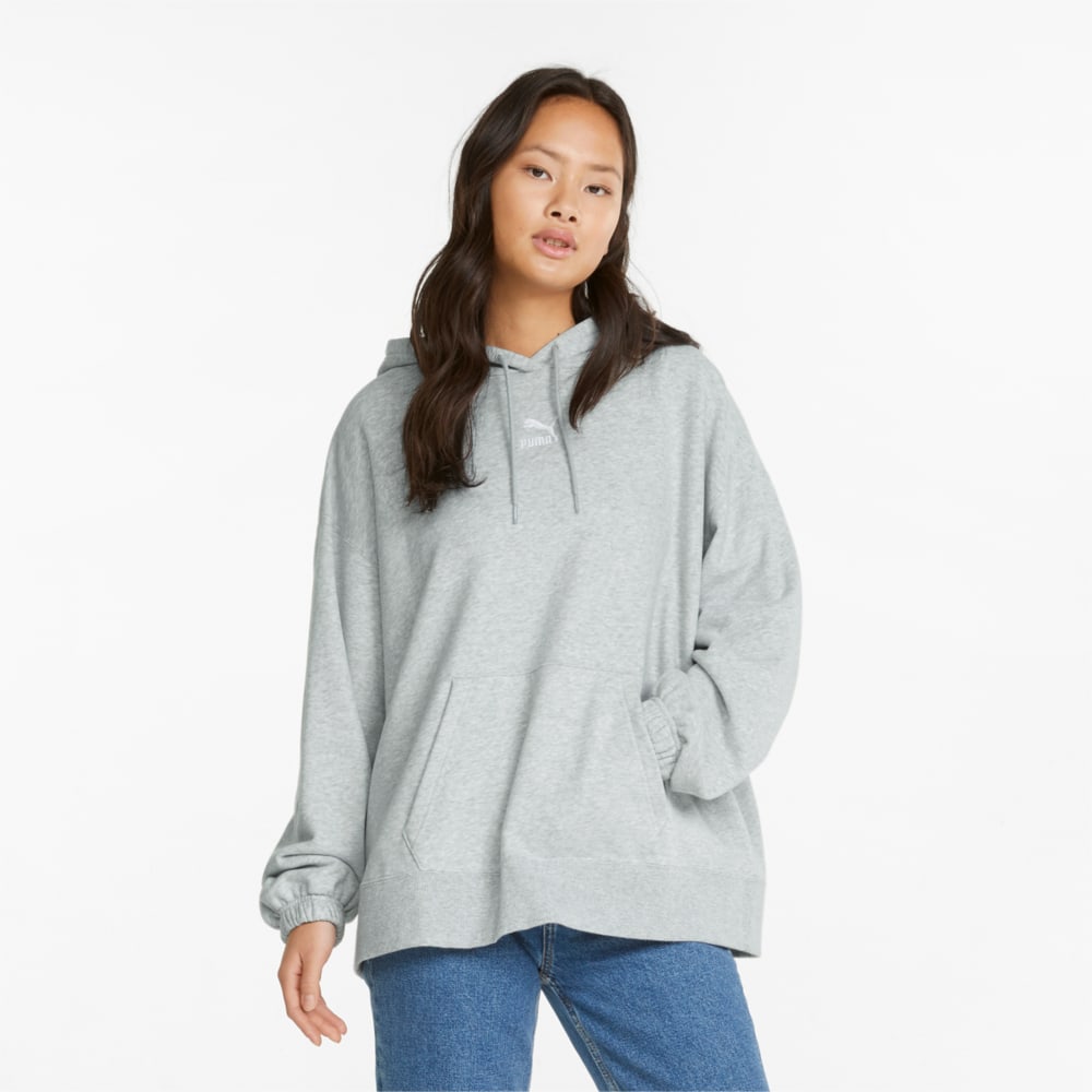 Зображення Puma Толстовка Classics Oversized Women's Hoodie #1: light gray heather