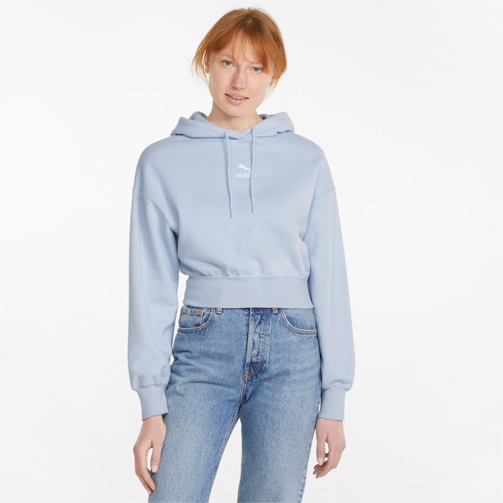 Изображение Puma Толстовка Classics Cropped Women’s Hoodie #1