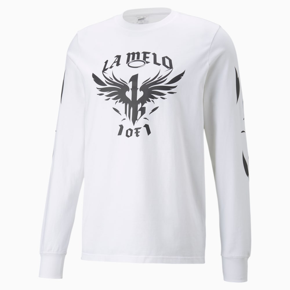 One of One Long Sleeve Men s Basketball Tee Puma White Puma 535111 01