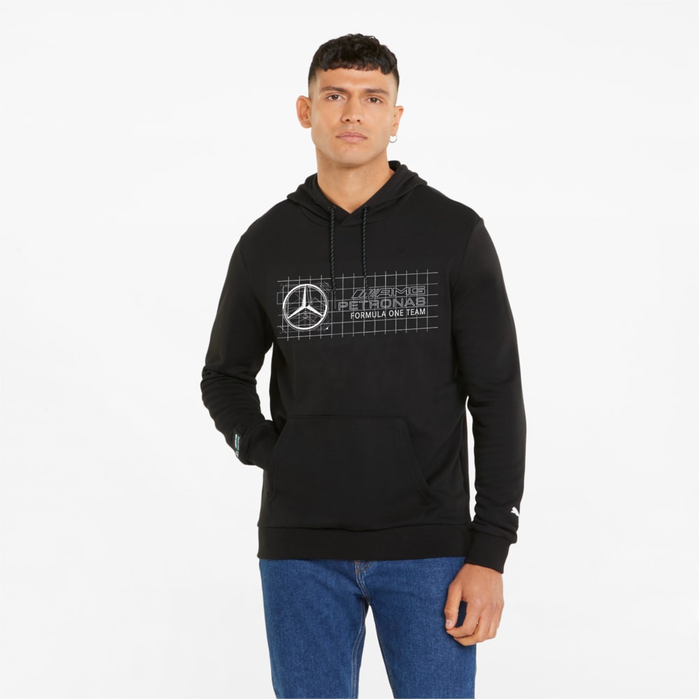 Зображення Puma Толстовка Mercedes F1 Logo+ Men’s Hoodie #1: Puma Black