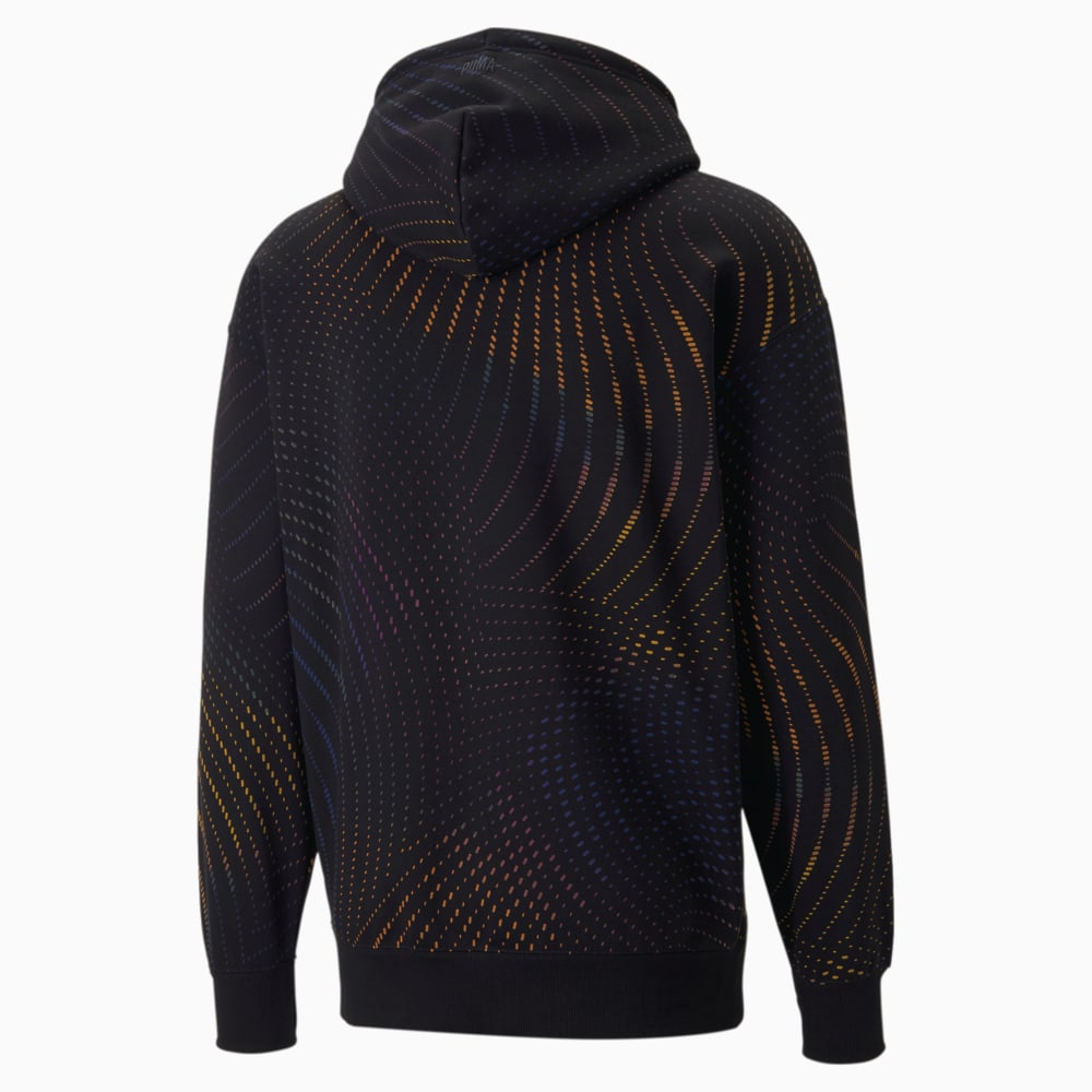 Изображение Puma Худи SWxP Printed Hoodie Men #2: puma black-AOP