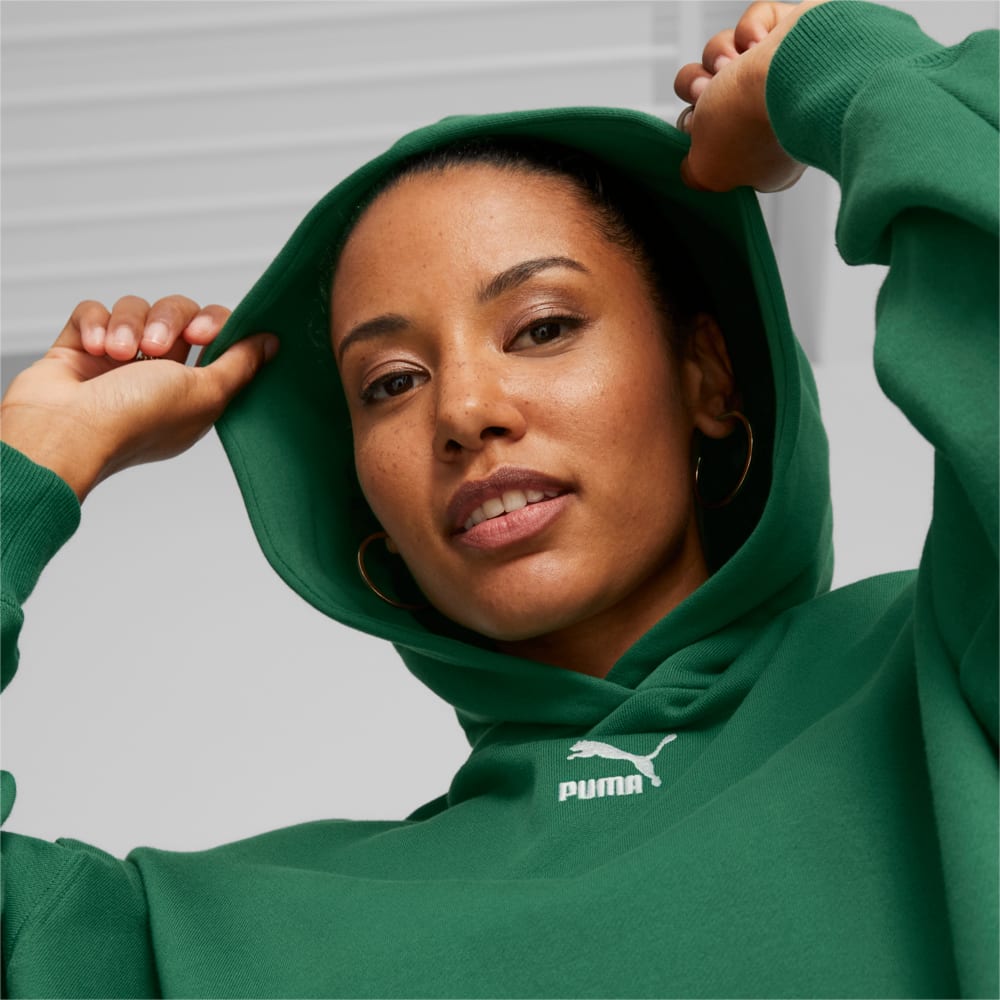 Green puma hoodie womens online