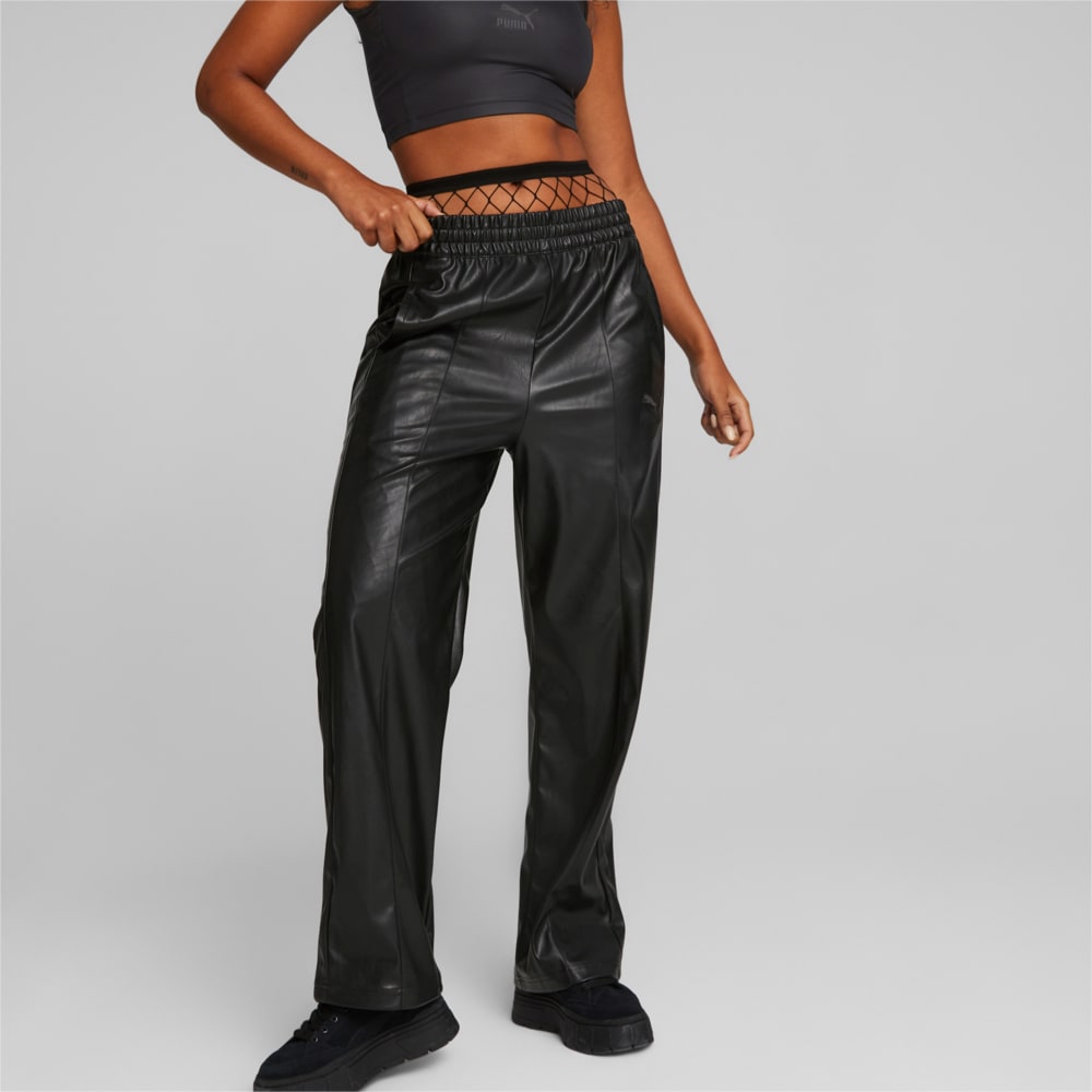 Изображение Puma Штаны T7 Synthetic Pants Women #1: Puma Black