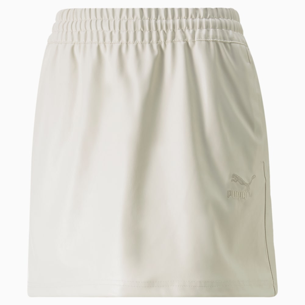 Image PUMA Mini Saia T7 Faux Leather Feminina #1