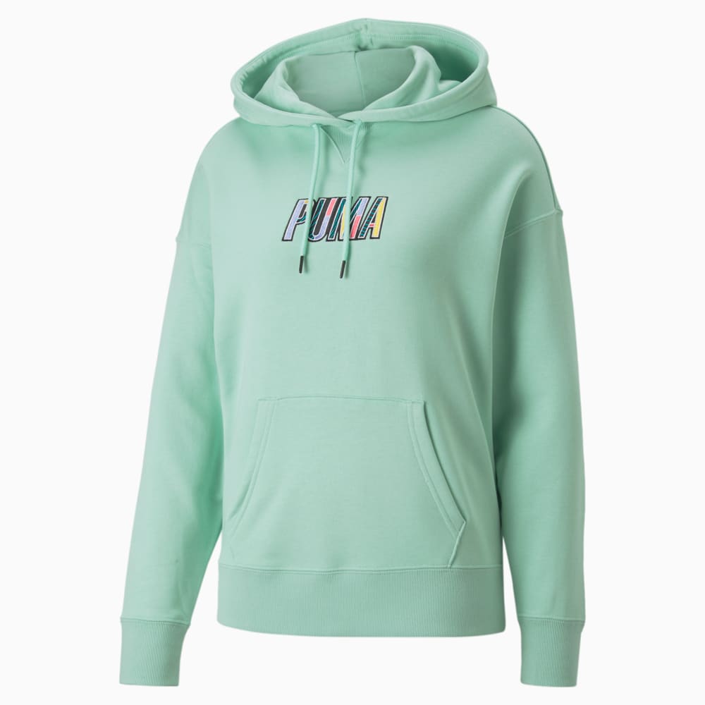 SWxP Graphic Hoodie Women Mist Green Puma 535738 95