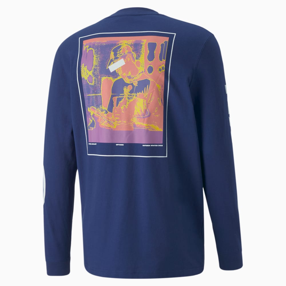 Изображение Puma Лонгслив Uptown Relaxed Long Sleeve Top #2: Elektro Blue