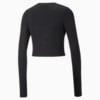 Изображение Puma Лонгслив INLAND Cropped Long Sleeve Tight Tee Women #7: Puma Black