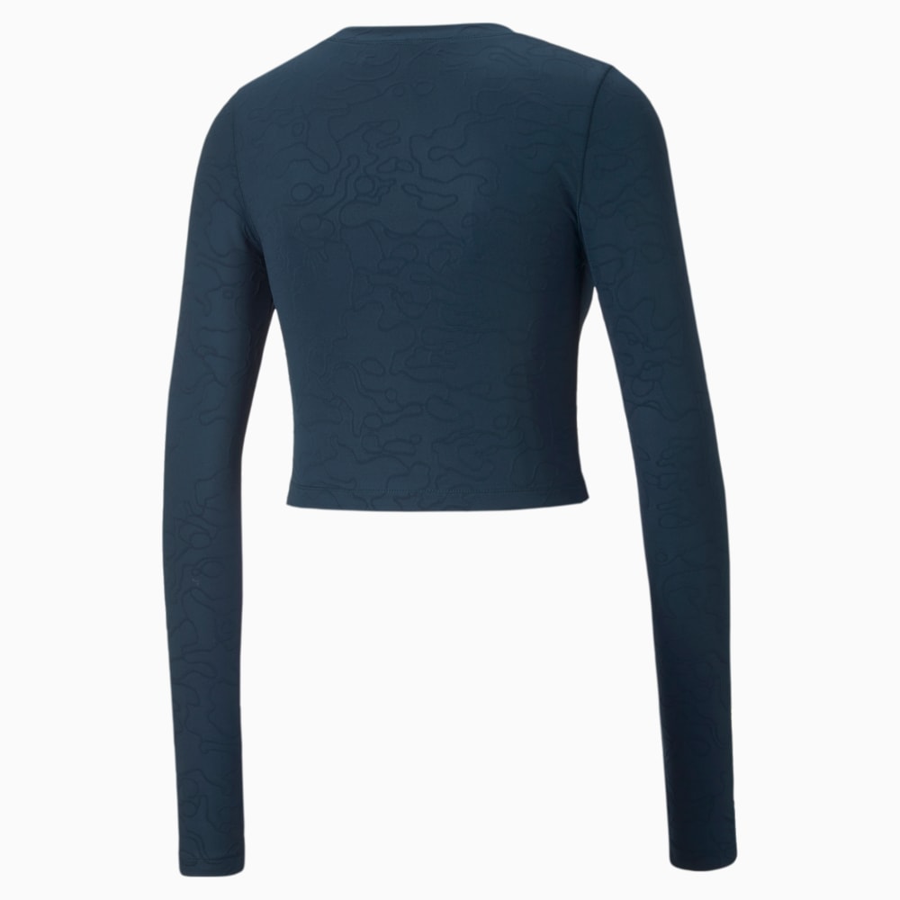 Зображення Puma Жіночий лонгслів INLAND Cropped Long Sleeve Tight Tee Women #2: Marine Blue