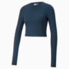 Зображення Puma Жіночий лонгслів INLAND Cropped Long Sleeve Tight Tee Women #1: Marine Blue