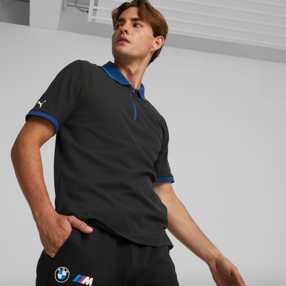 Зображення Puma Поло BMW M Motorsport Zip Polo Shirt Men #1: Cotton Black