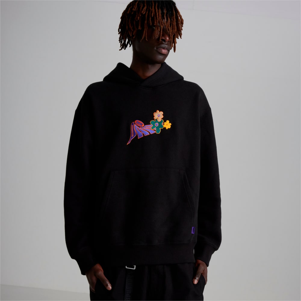 Puma hoodie mens black discount