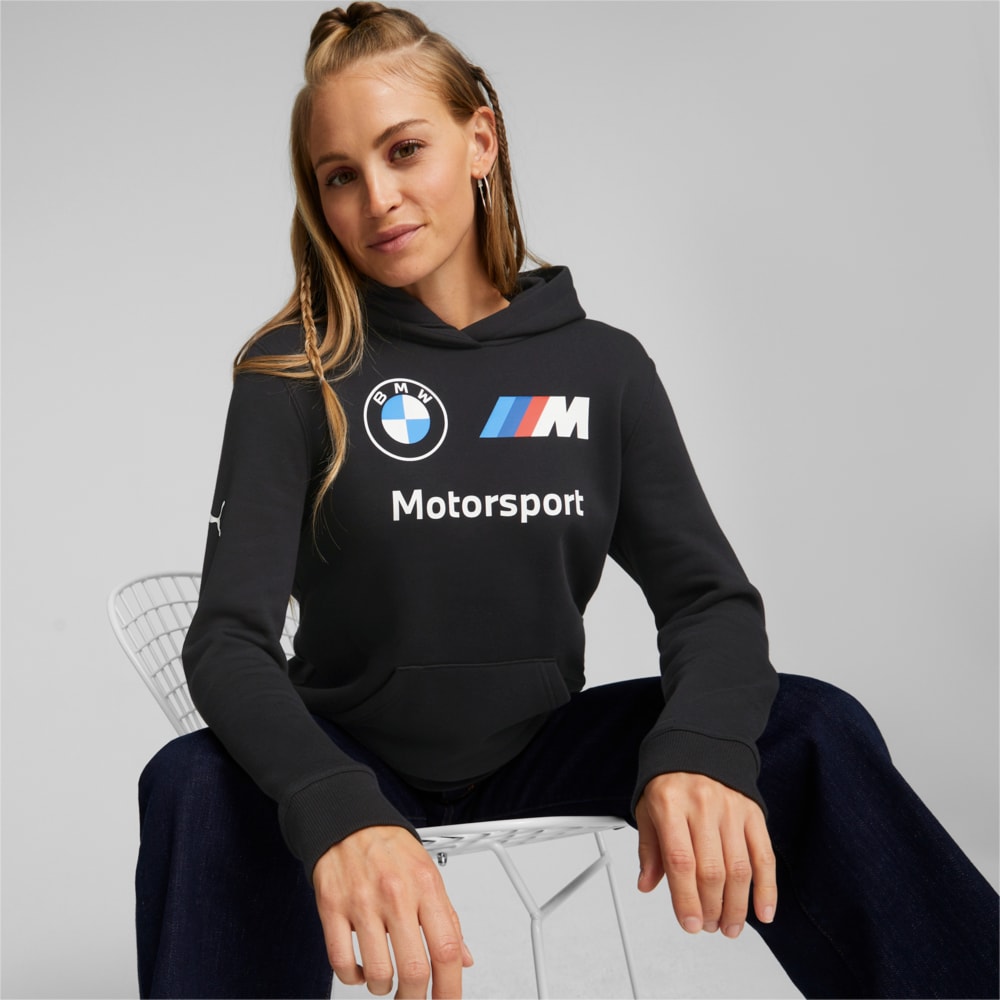 Зображення Puma Худі BMW M Motorsport Essentials Logo Hoodie Women #1: Puma Black