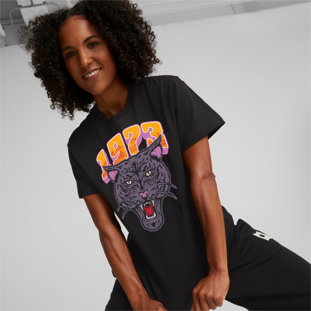 Görüntü Puma MOD Kadın Basketbol Baskılı Tişört #1