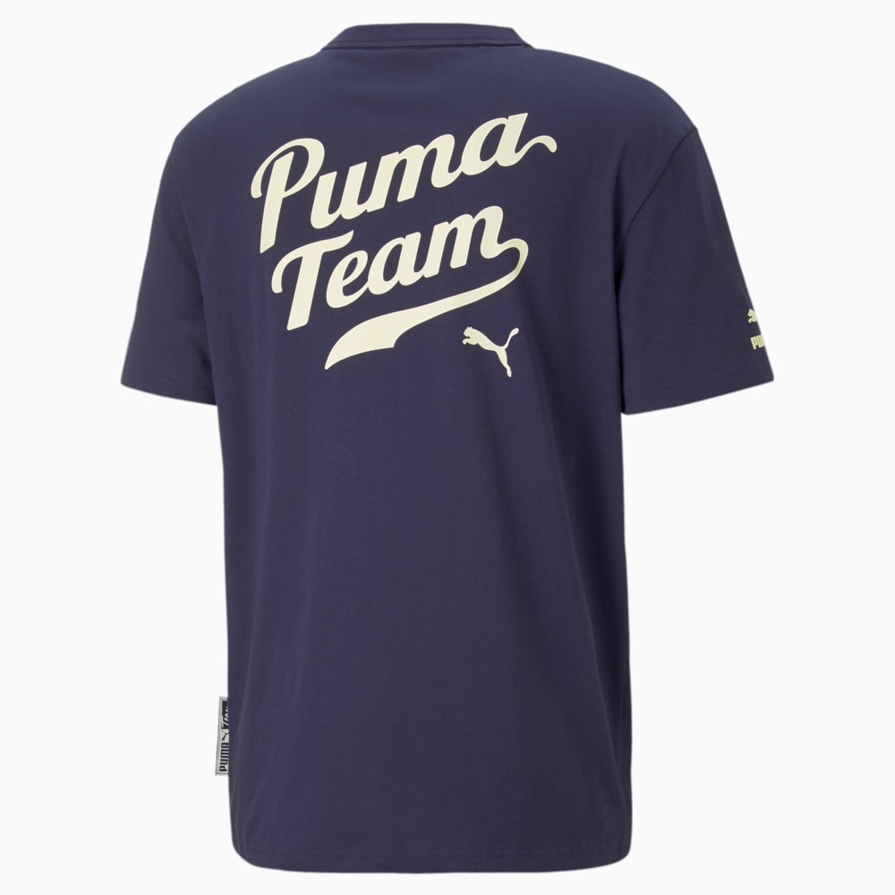 Зображення Puma Футболка PUMA Team Men's Graphic Tee #2: Peacoat