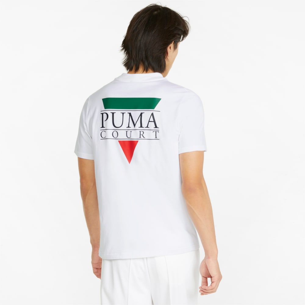 Изображение Puma Футболка Tennis Club Graphic Men's Tee #2: Puma White