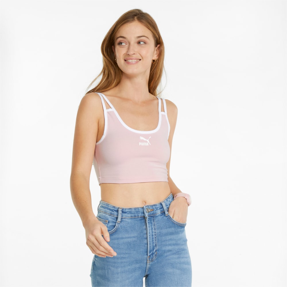 Изображение Puma Бра Tennis Club Women's Bralette #1: Chalk Pink