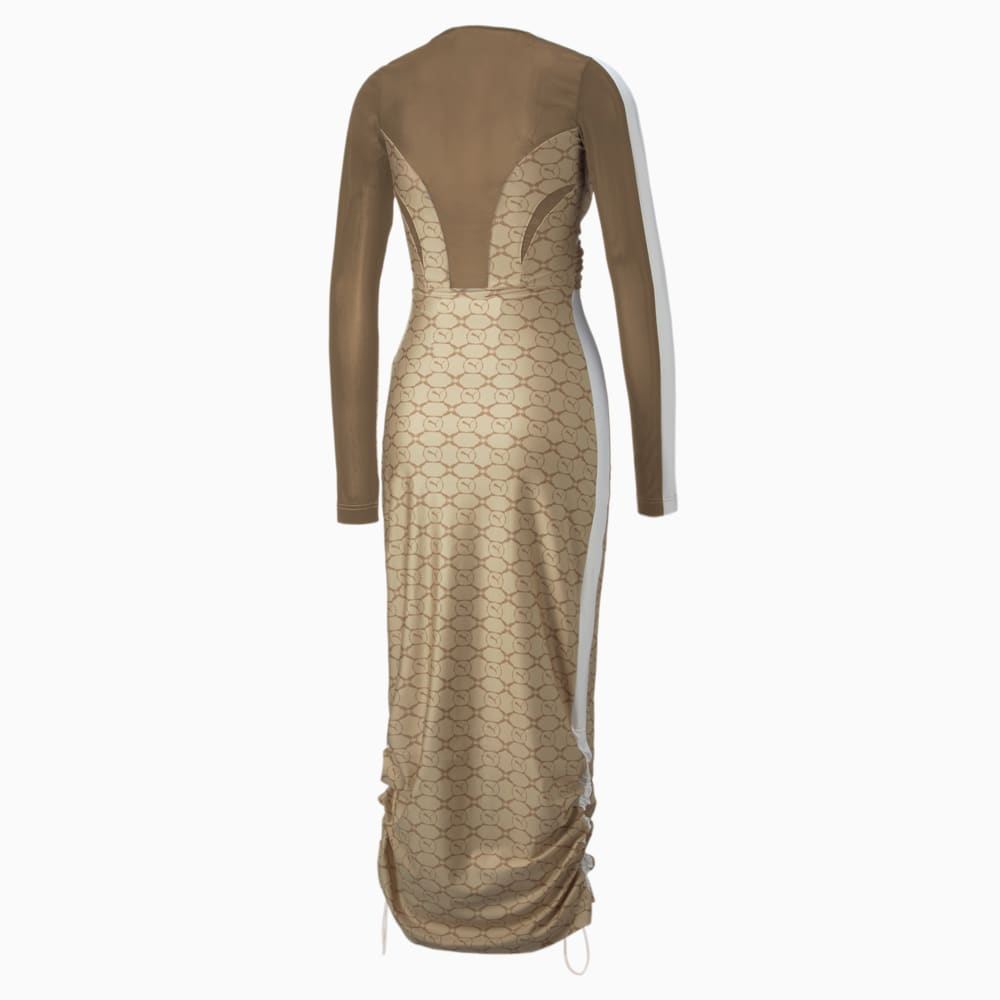Зображення Puma Сукня LUXE SPORT T7 Wrap Dress Women #2: Light Sand-Desert Tan AOP
