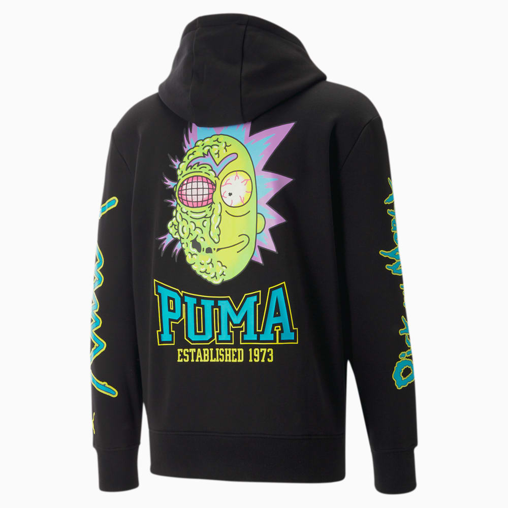 Зображення Puma Худі PUMA x RICK AND MORTY Full-Zip Basketball Hoodie Men #2: Puma Black