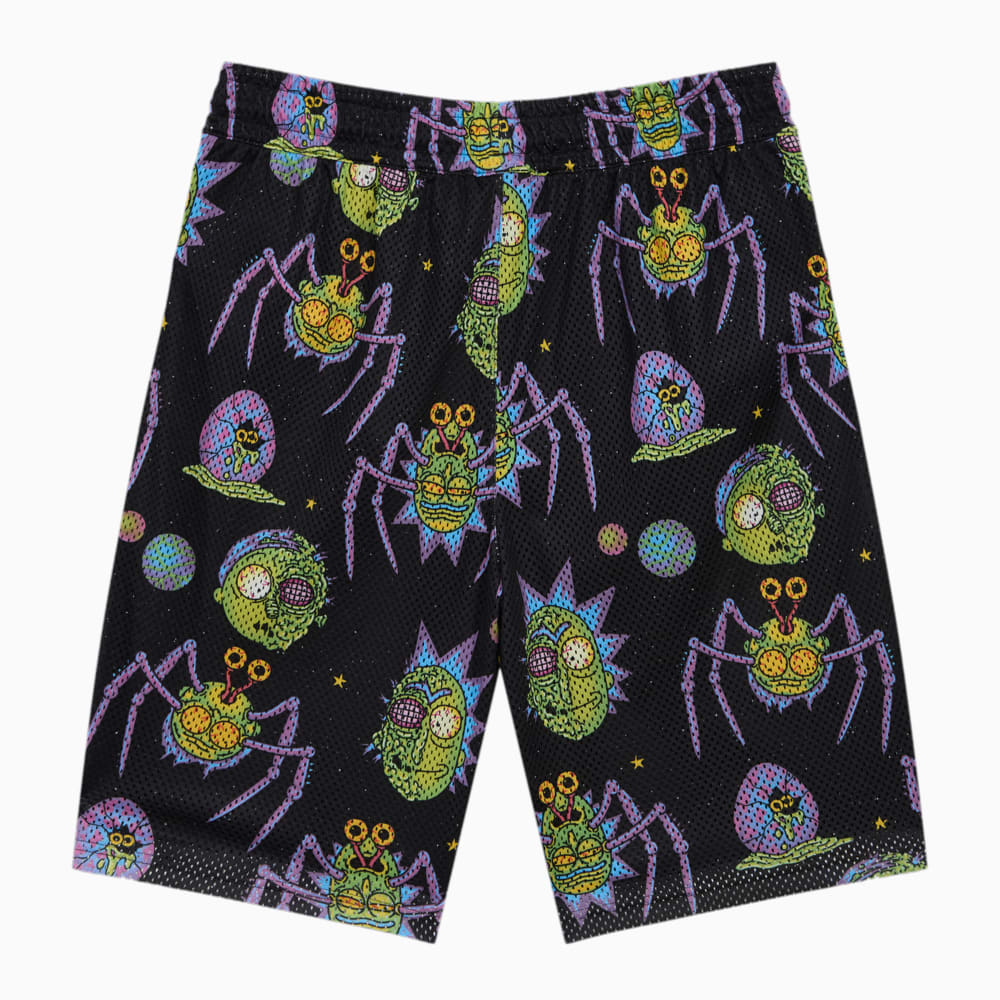 Изображение Puma Шорты PUMA x RICK AND MORTY Printed Basketball Shorts Men #2: Puma Black