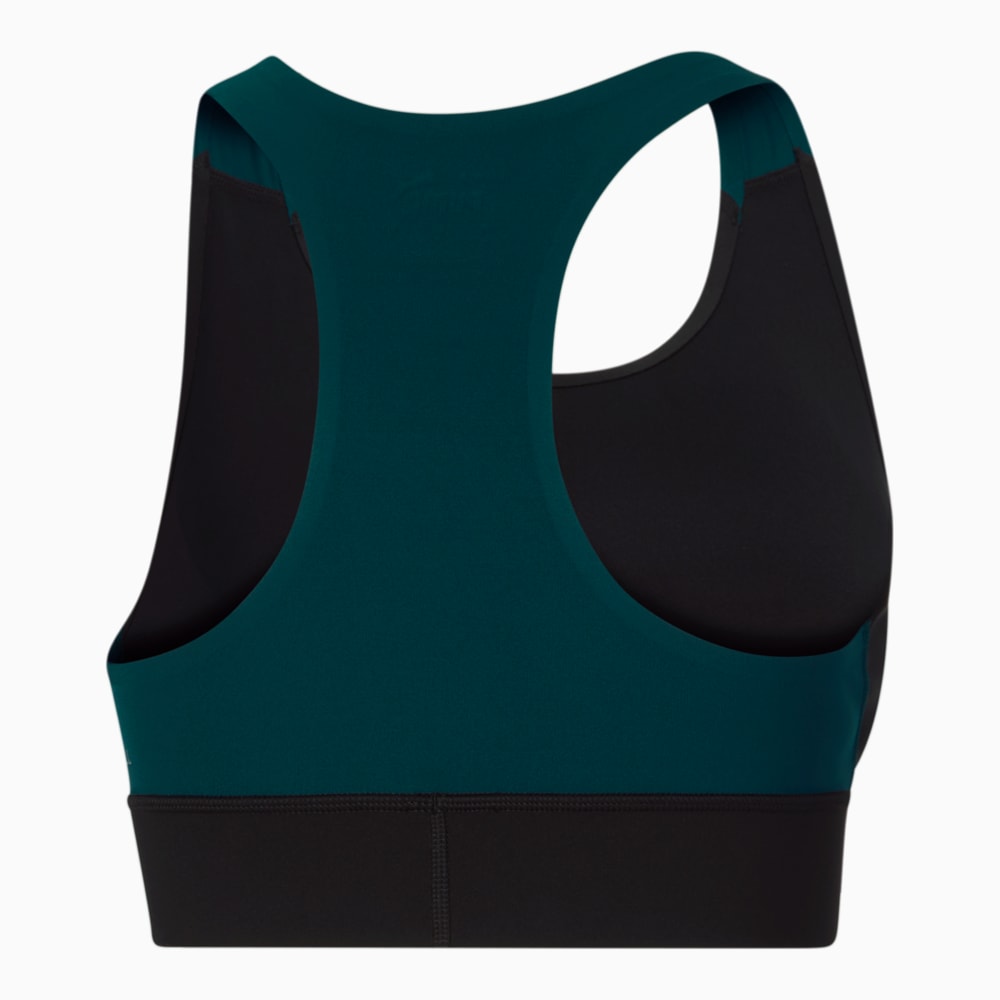 Изображение Puma Топ Stewie Basketball Sports Bra Women #2: Varsity Green